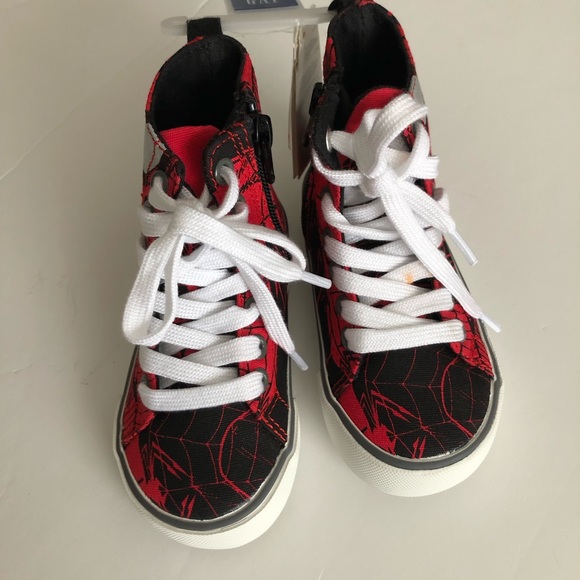 🎉SOLD 🎉NWT Baby Gap Spider-Man High Top Sneakers - Picture 2 of 7